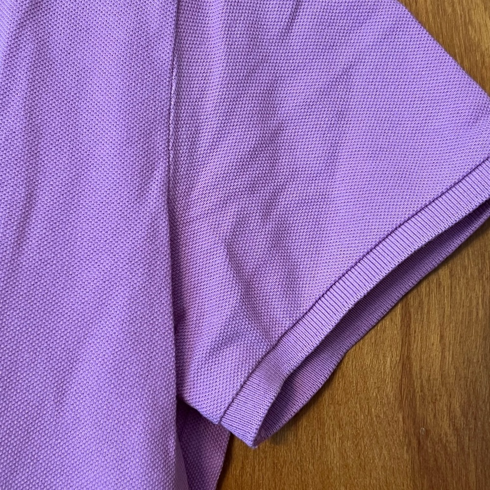 Ralph Lauren size medium classic fit short sleeve purple shirt blue pony - Picture 4 of 5